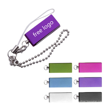 Mini lecteur flash USB OTG pivotant personnalisé